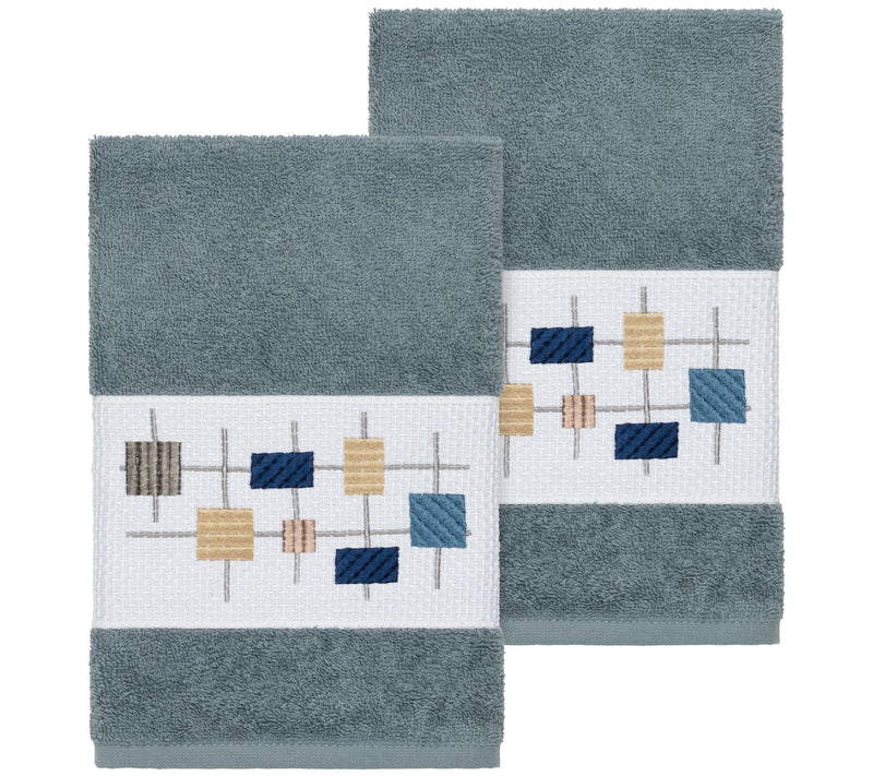 Linum Home Textiles Khloe 2PC Embellished HandTowel Set — View 11