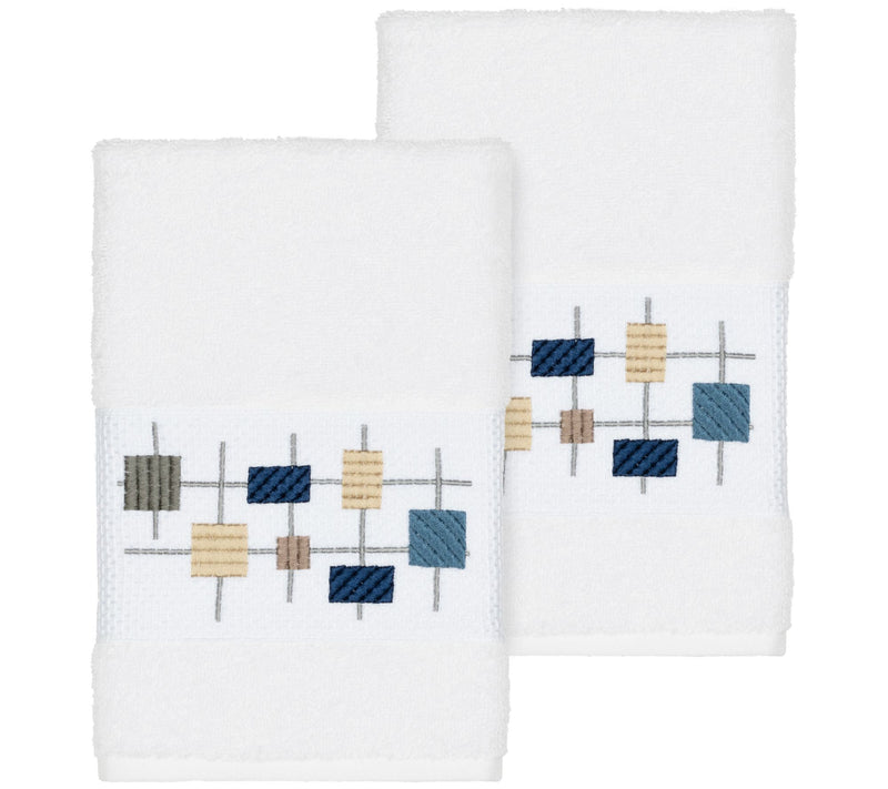 Linum Home Textiles Khloe 2PC Embellished HandTowel Set — View 13