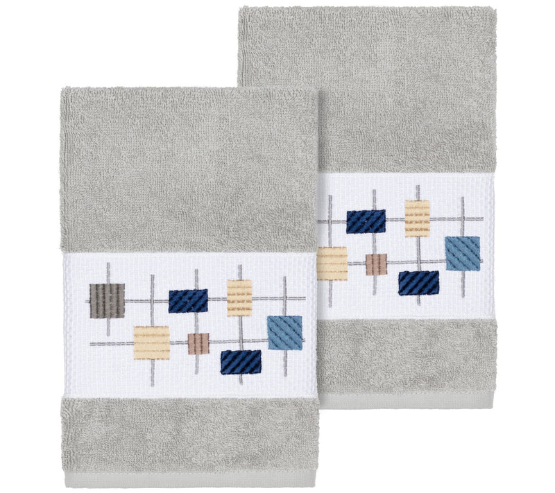 Linum Home Textiles Khloe 2PC Embellished HandTowel Set — View 7