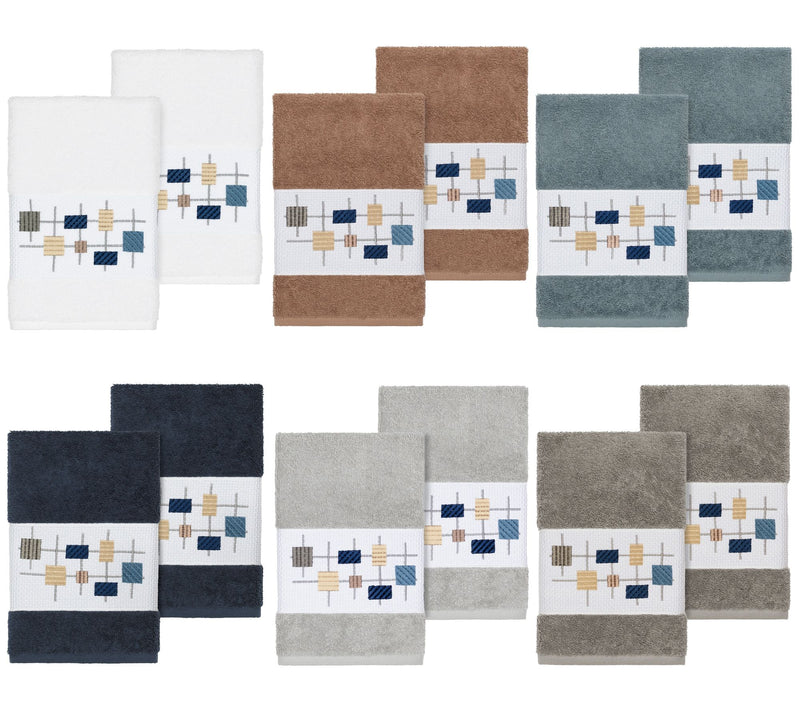 Linum Home Textiles Khloe 2PC Embellished HandTowel Set — View 14