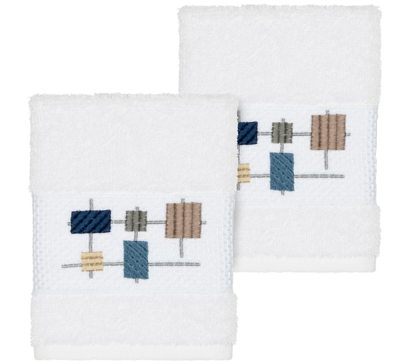 Linum Home Textiles Khloe 2PC Embellished Washcloth Set — View 13