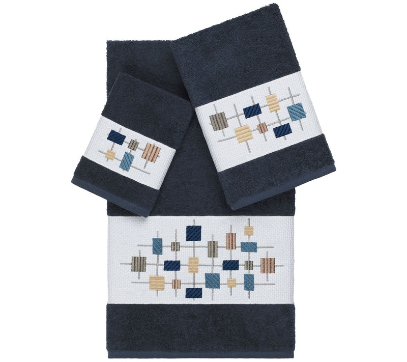 Linum Home Textiles Khloe 3PC Embellished TowelSet — View 9