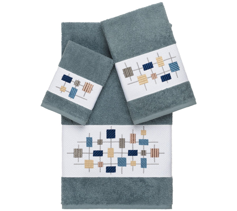 Linum Home Textiles Khloe 3PC Embellished TowelSet — View 11
