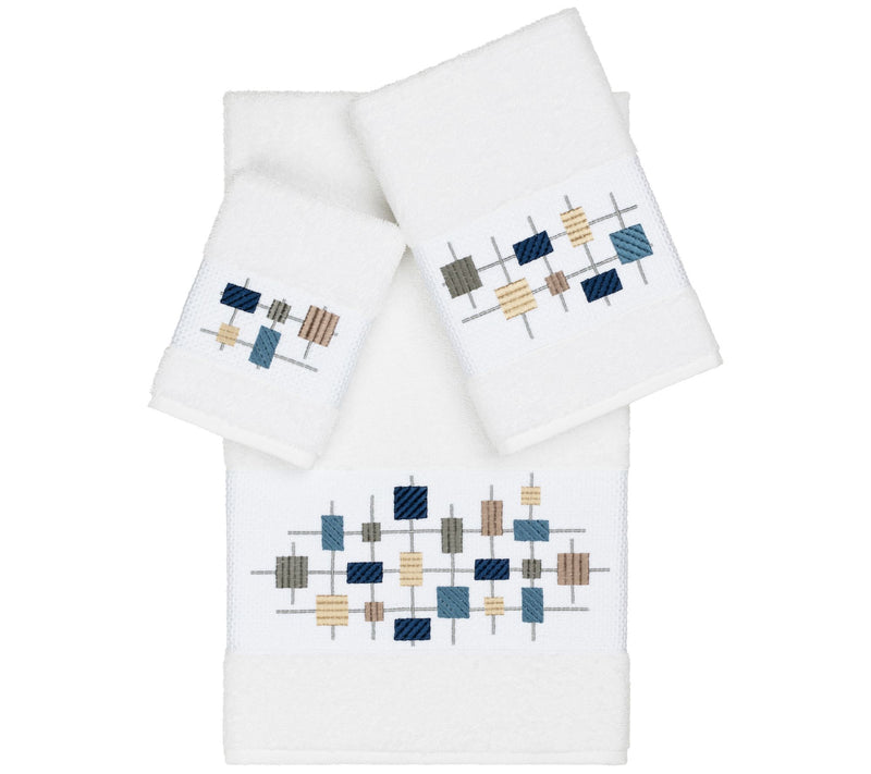 Linum Home Textiles Khloe 3PC Embellished TowelSet — Main view