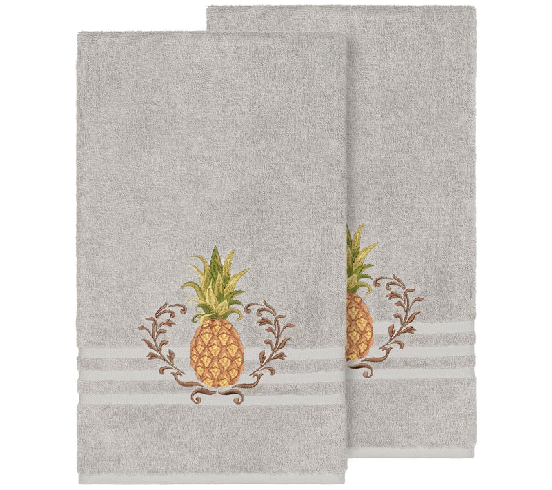 Linum Home Textiles Welcome 2PC Embellished Bath Towel Set — View 9