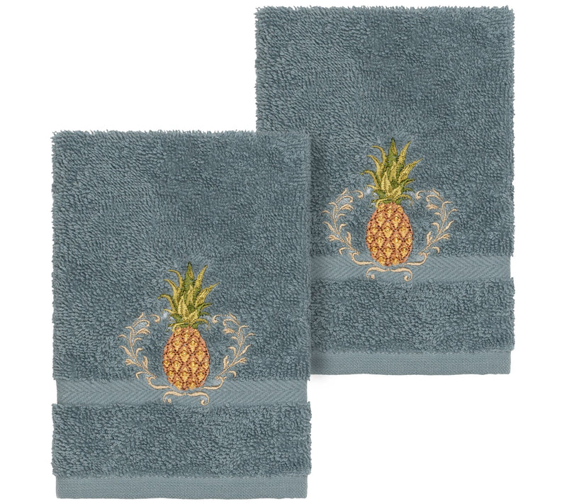 Linum Home Textiles Welcome 2PC Embellished Washcloth Set — View 13