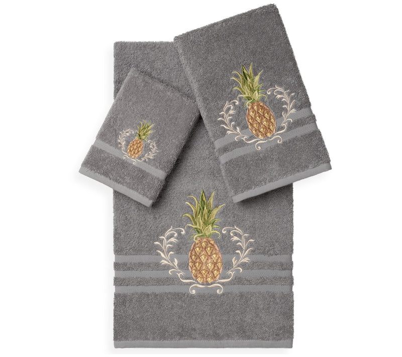 Linum Home Textiles Welcome 3PC Embellished Towel Set — View 5