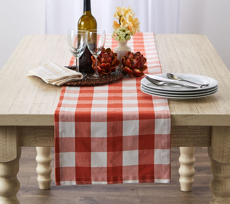 Design Imports Buffalo Check Table Runner 14x108 — View 15