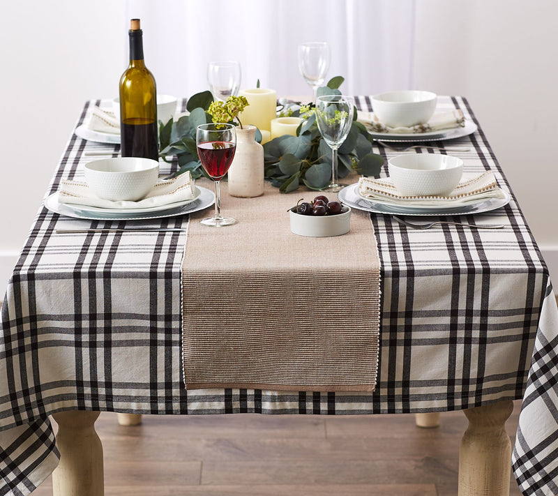 Design Imports 2-Tone Ribbed Table Runner 13x72 — View 19