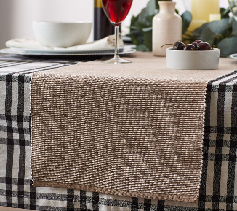 Design Imports 2-Tone Ribbed Table Runner 13x72 — View 21