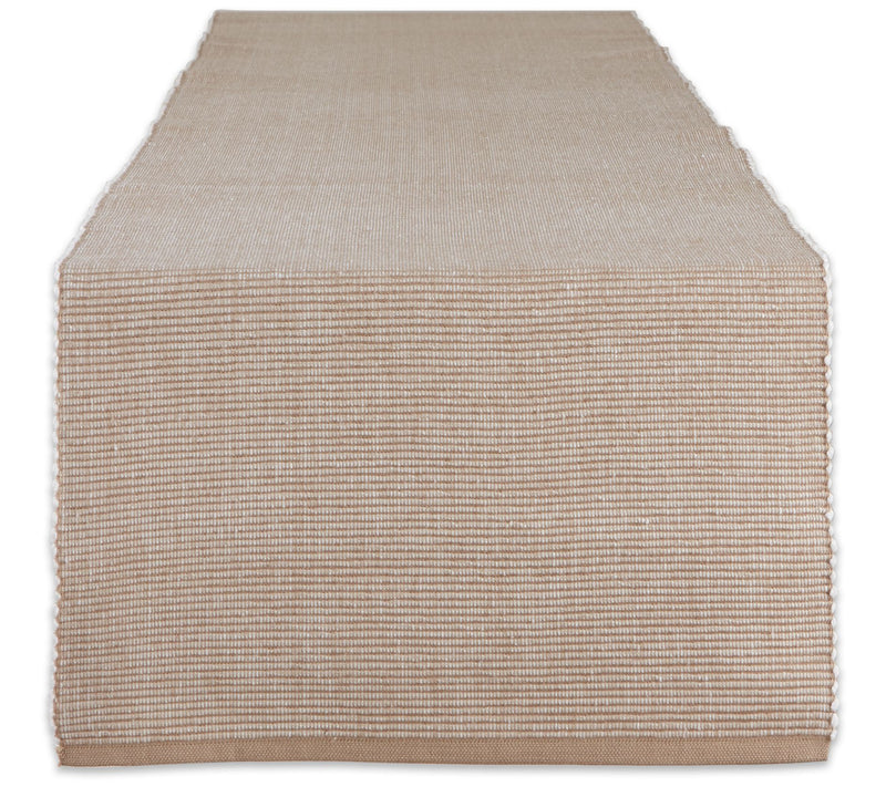 Design Imports 2-Tone Ribbed Table Runner 13x72 — View 3