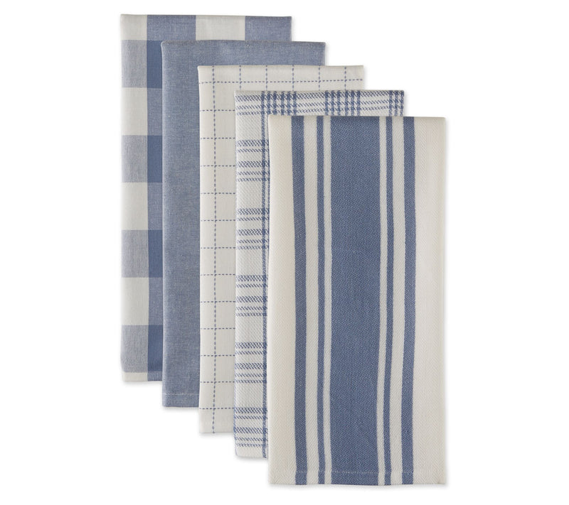 Design Imports Set of 5 Assorted Everyday Kitchn Towel — View 11