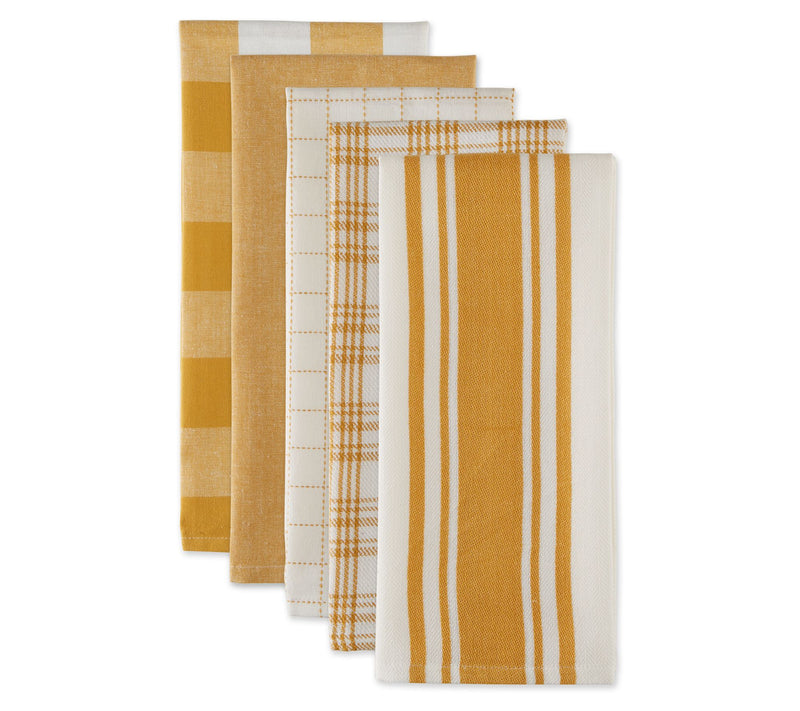Design Imports Set of 5 Assorted Everyday Kitchn Towel — View 7