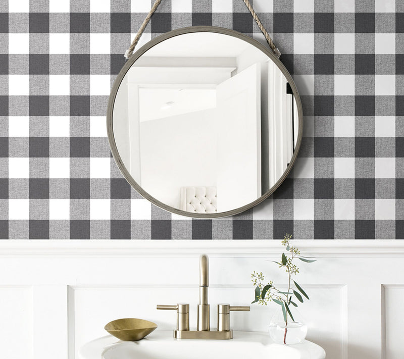 NextWall Picnic Plaid Peel and Stick WallpaperRoll — View 11