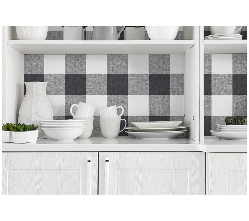 NextWall Picnic Plaid Peel and Stick WallpaperRoll — View 14