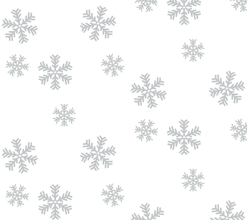 NextWall Snowflakes Peel and Stick Wallpaper Roll — View 4