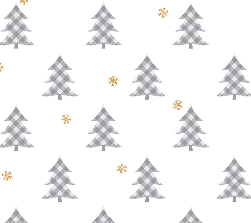 NextWall Plaid Pines Peel and Stick Wallpaper Roll — View 6