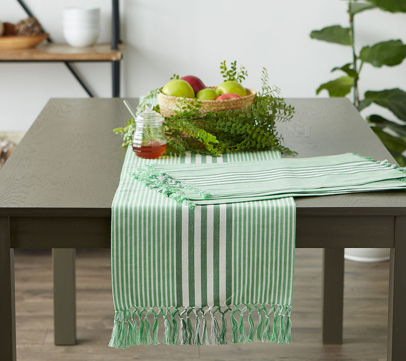 Design Imports Set of 6 Stripes with Fringe Placemat — View 13