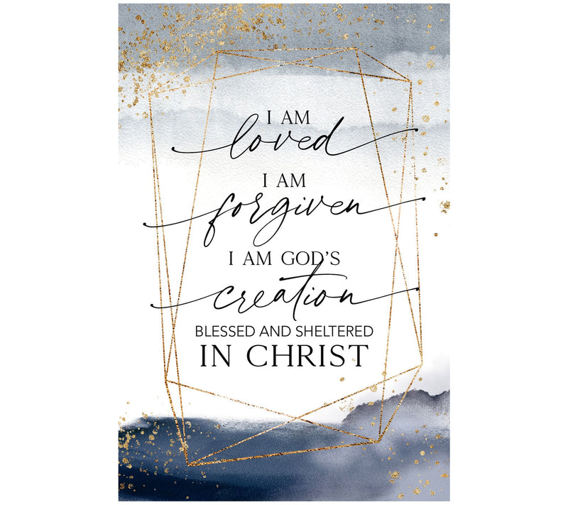 I Am Loved Wood Plaque with Easel and Hanger — Main view