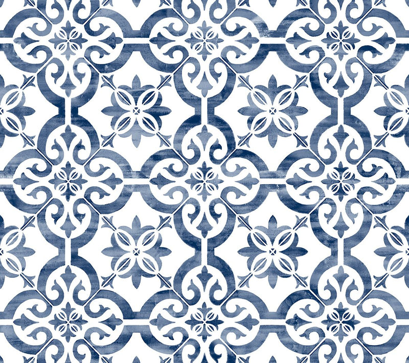 Lillian August Porto Tile Peel and Stick Wallpaper Roll — View 7