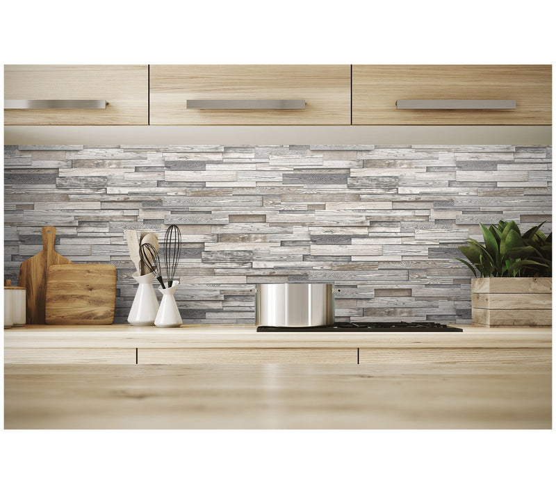 NextWall Reclaimed Wood Plank Peel and Stick Wallpaper Roll — View 8