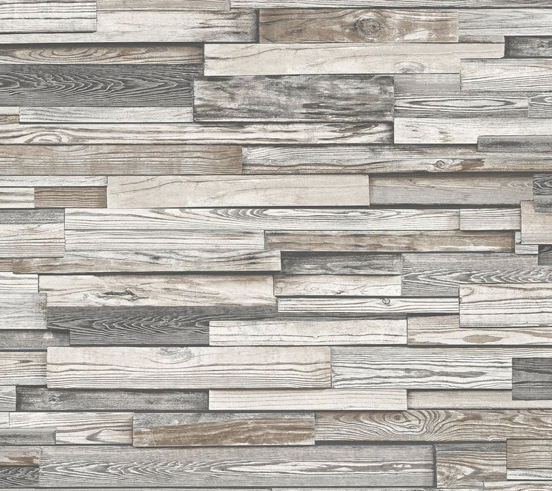 NextWall Reclaimed Wood Plank Peel and Stick Wallpaper Roll — View 4