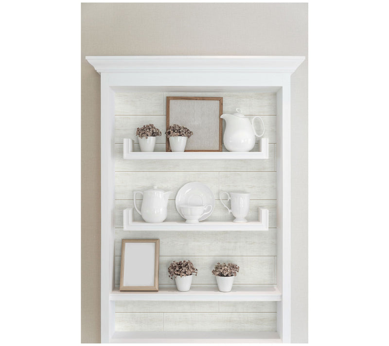 NextWall Shiplap Peel and Stick Wallpaper Roll — View 8