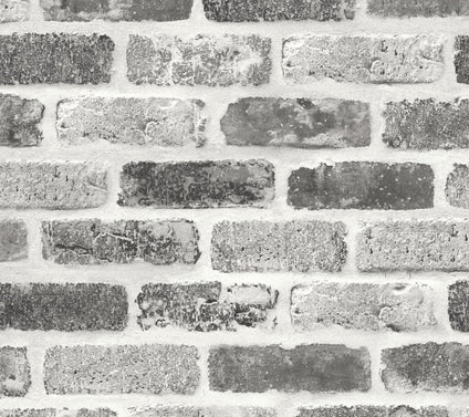 NextWall Washed Faux Brick Peel and Stick Wallpaper Roll