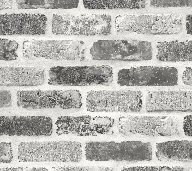 NextWall Washed Faux Brick Peel and Stick Wallpaper Roll — Main view