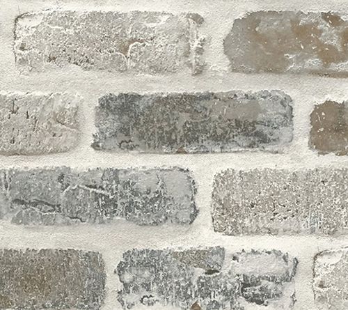 NextWall Washed Faux Brick Peel and Stick Wallpaper Roll — View 4