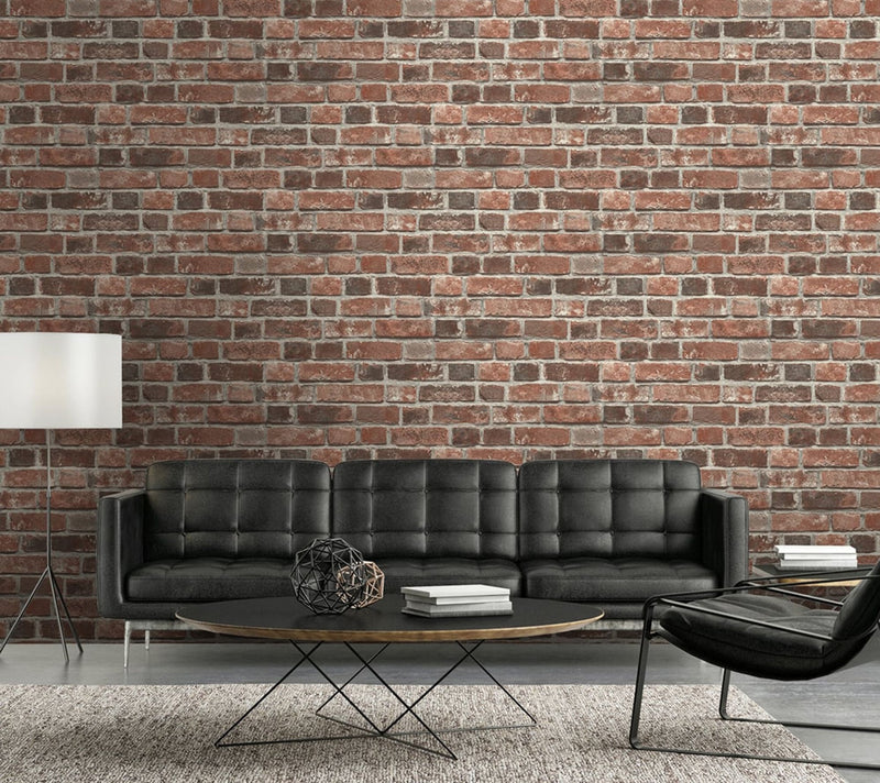 NextWall Distressed Brick Peel and Stick Wallpaper Roll — View 6