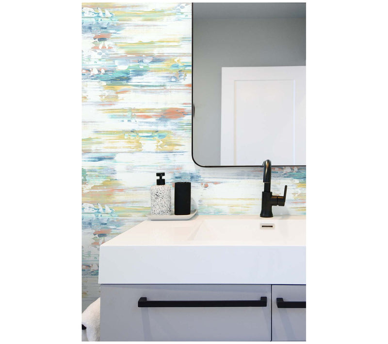 NextWall Brushed Stripe Peel and Stick Wallpaper Roll — View 2