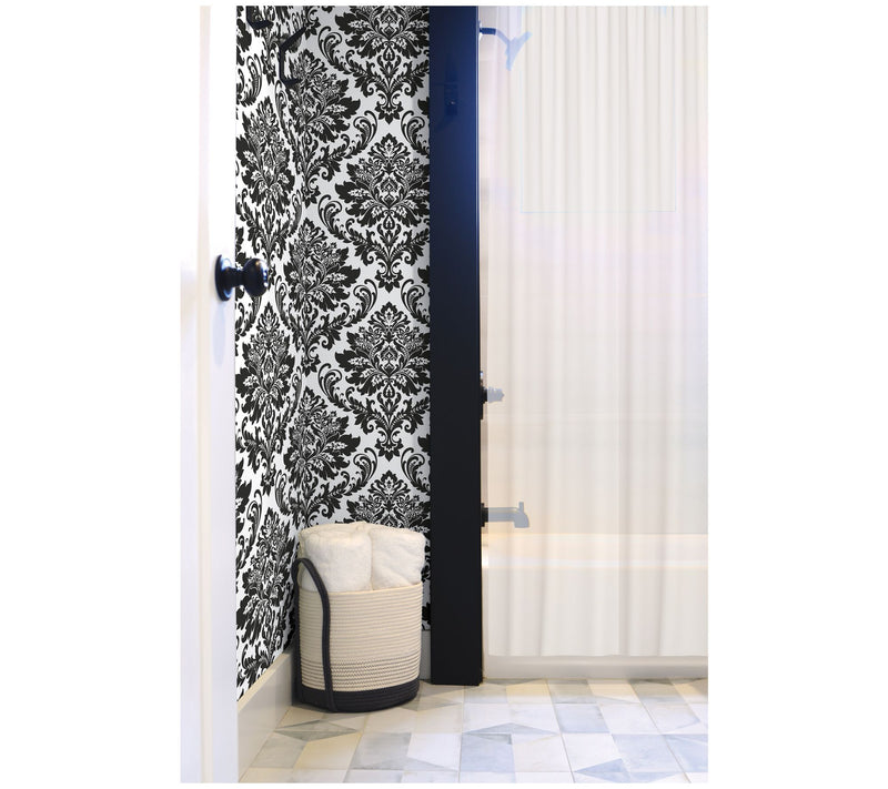 NextWall Damask Peel and Stick Wallpaper Roll — View 4