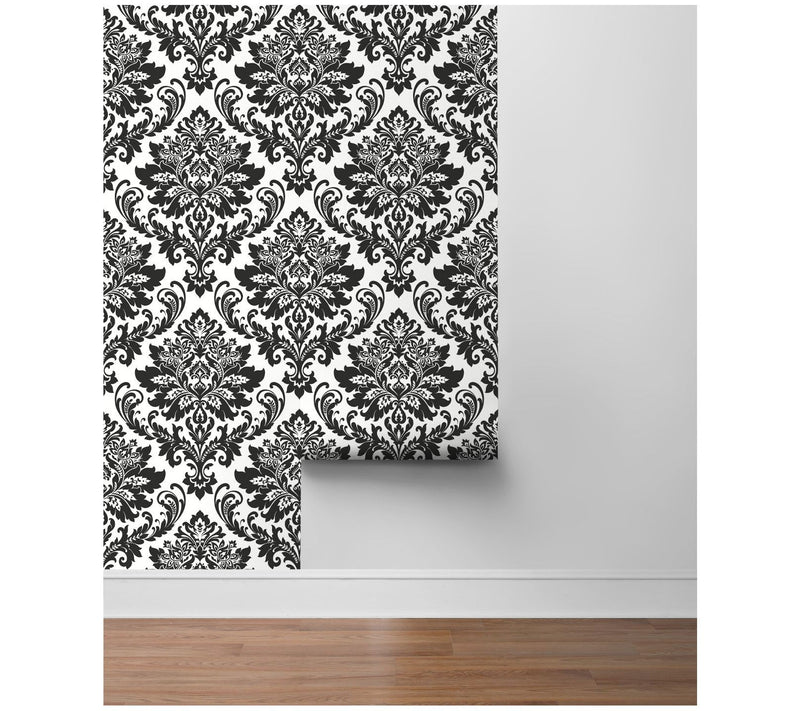 NextWall Damask Peel and Stick Wallpaper Roll — View 6