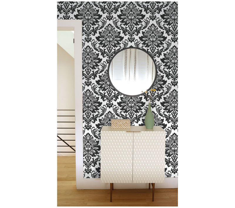 NextWall Damask Peel and Stick Wallpaper Roll — View 2