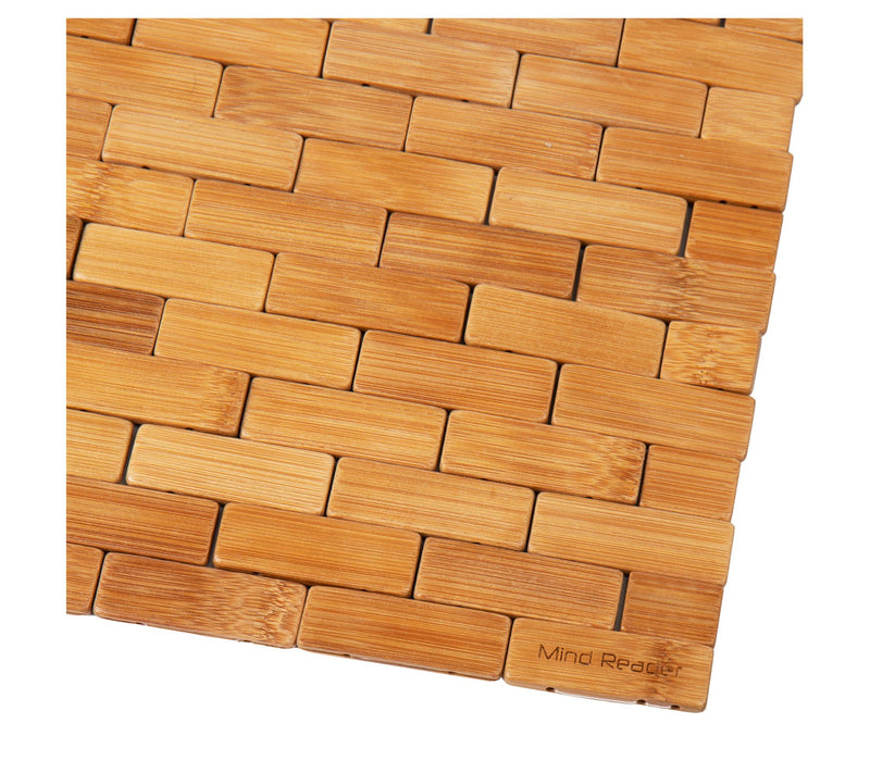 Mind Reader Non-Slip Bamboo Bath Mat — View 5