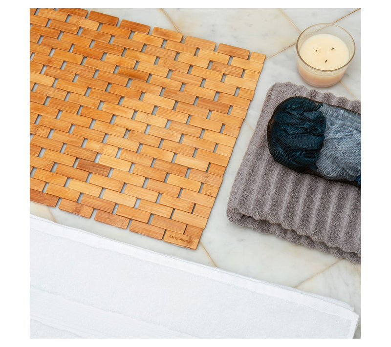 Mind Reader Non-Slip Bamboo Bath Mat — View 7