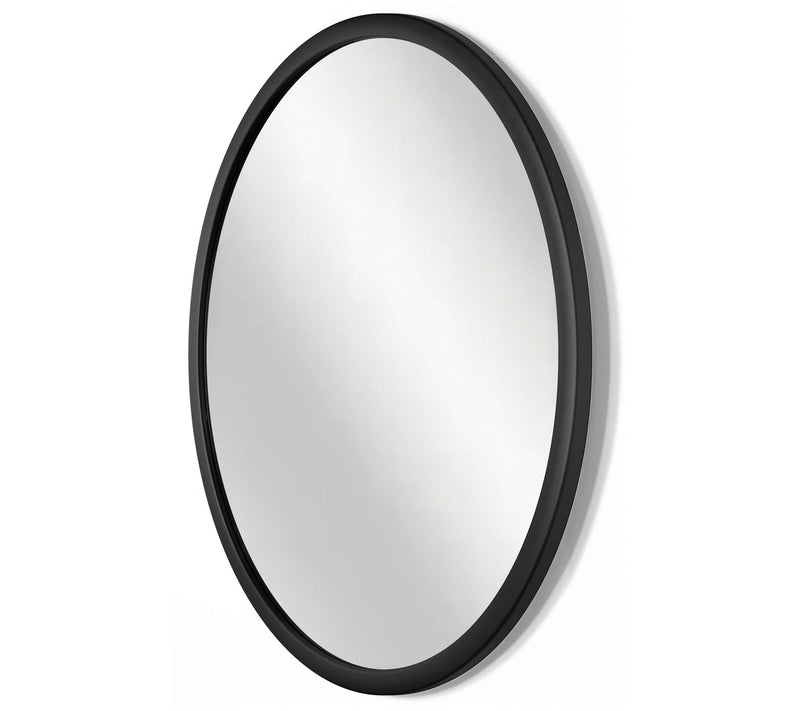 Infinity Instruments 22" Wall Mirror, Matte Blak Frame — View 4