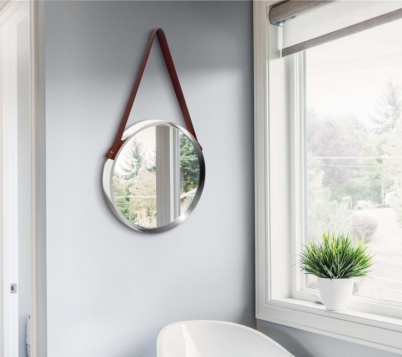 Infinity Instruments 18" Wall Mirror, Convex Silver Frame — View 5
