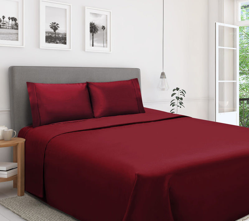 Superior 1200 T C Egyptian Cott on 4-Piece Sheet Set Full — View 3
