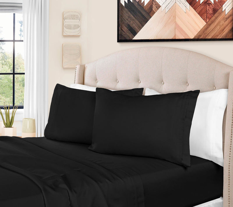 Superior 1500-TC Egyptian Cotton 4-Piece Sheetet King — View 3