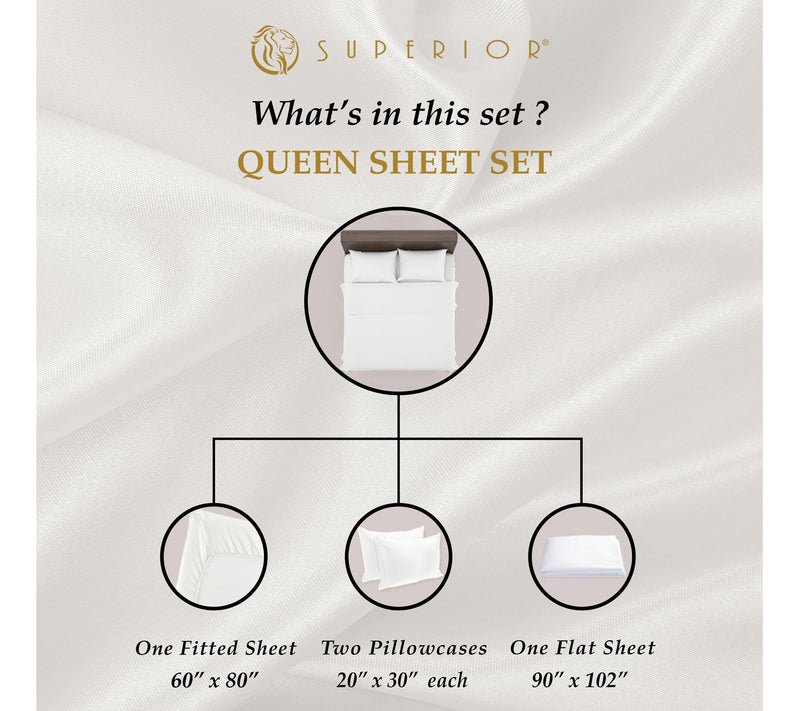 Superior 1500-TC Egyptian Cotton 4-Piece Sheetet King — View 28