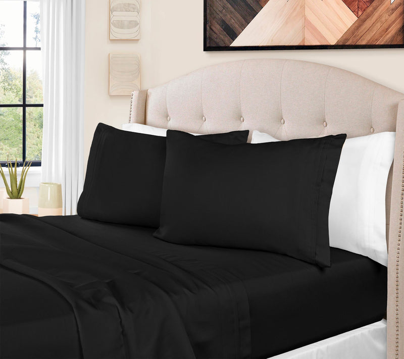 Superior 1500-TC Egyptian Cotton 4-Piece SheetQueen — View 3