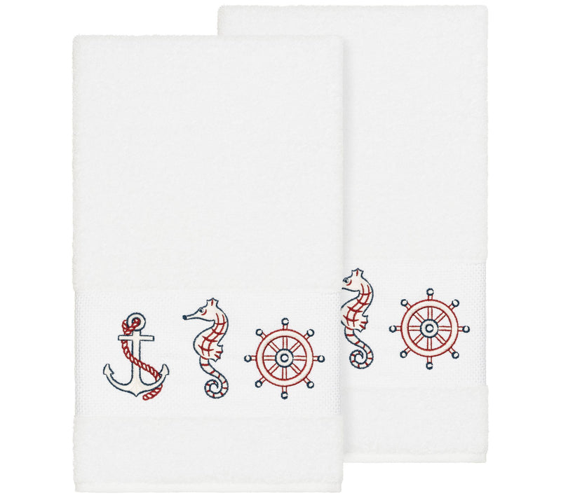 Linum Home Textiles Easton 2PC Embellished BathTowel Set — View 13