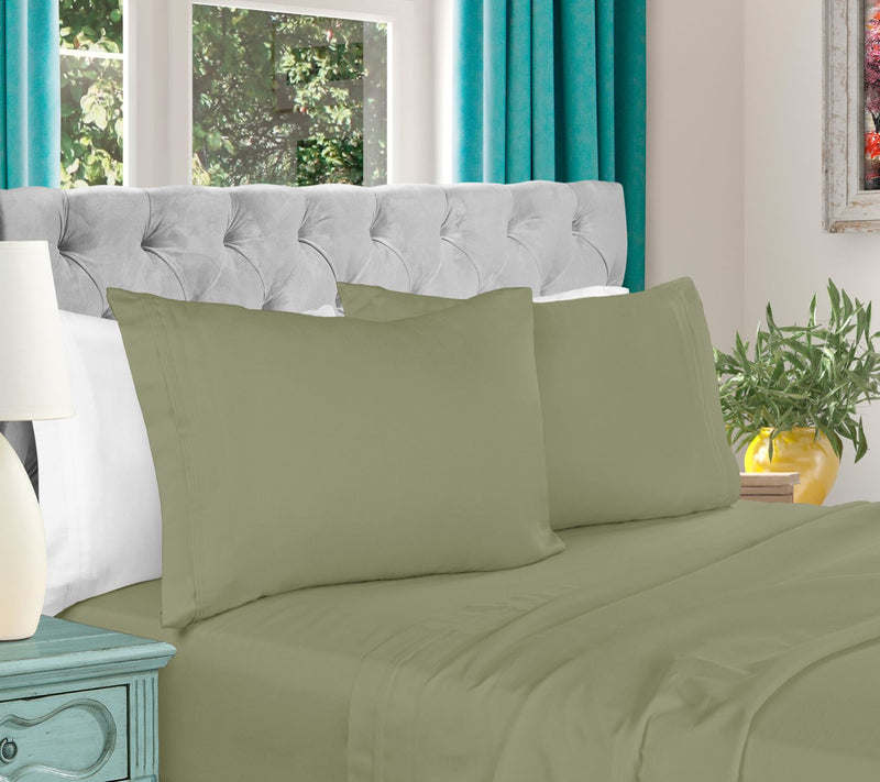 Superior 1000-TC Egyptian Cotton 4-PC Olympic Queen Sheet Set — View 25