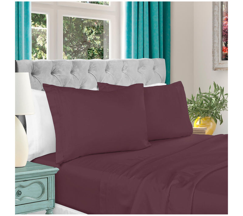 Superior 1000-TC Egyptian Cotton 4-PC Olympic Queen Sheet Set — View 30