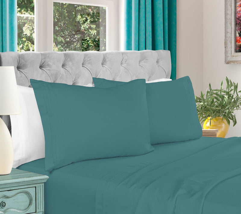 Superior 1000-TC Egyptian Cotton 4-PC Olympic Queen Sheet Set — View 7
