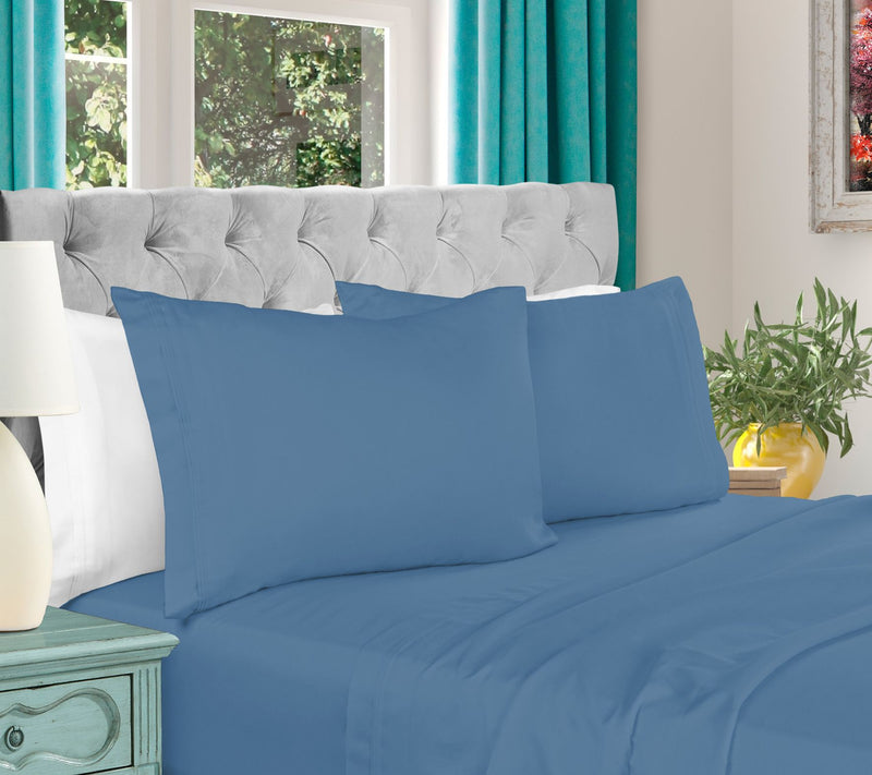 Superior 1000-TC Egyptian Cotton 4-PC Olympic Queen Sheet Set — View 19