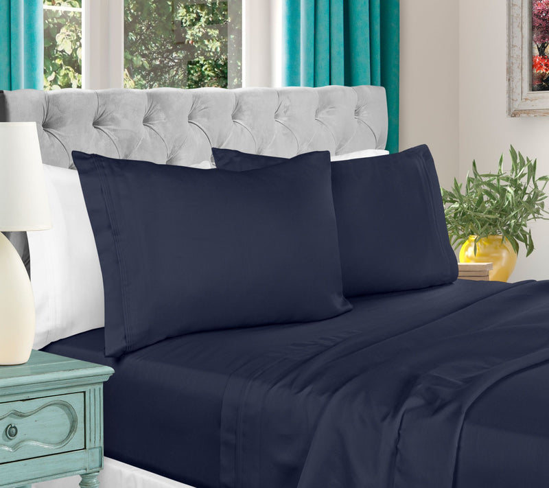 Superior 1000-TC Egyptian Cotton 4-Piece SheetSet Queen — View 23