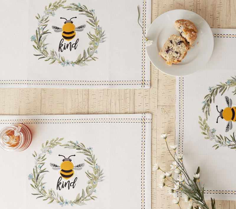 Design Imports Set of 4 Bee Kind Placemats — View 4